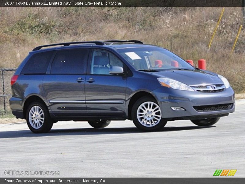 Slate Gray Metallic / Stone 2007 Toyota Sienna XLE Limited AWD
