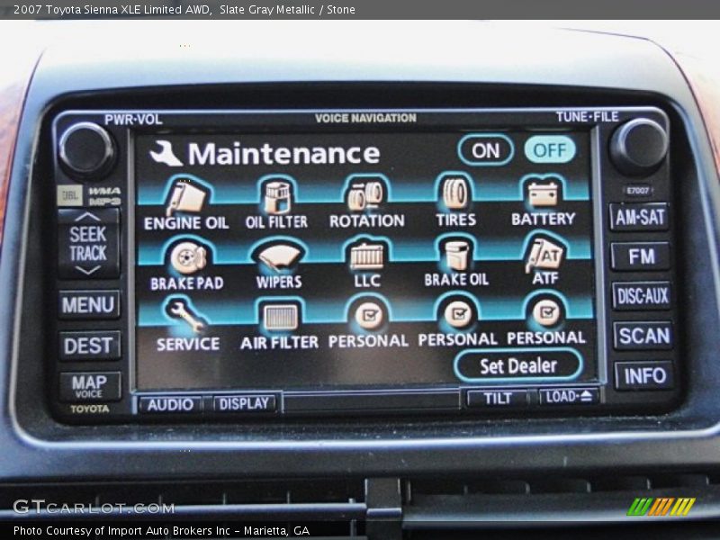 Slate Gray Metallic / Stone 2007 Toyota Sienna XLE Limited AWD