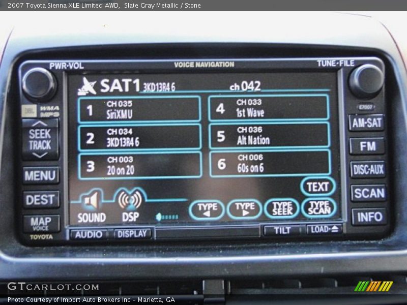 Slate Gray Metallic / Stone 2007 Toyota Sienna XLE Limited AWD