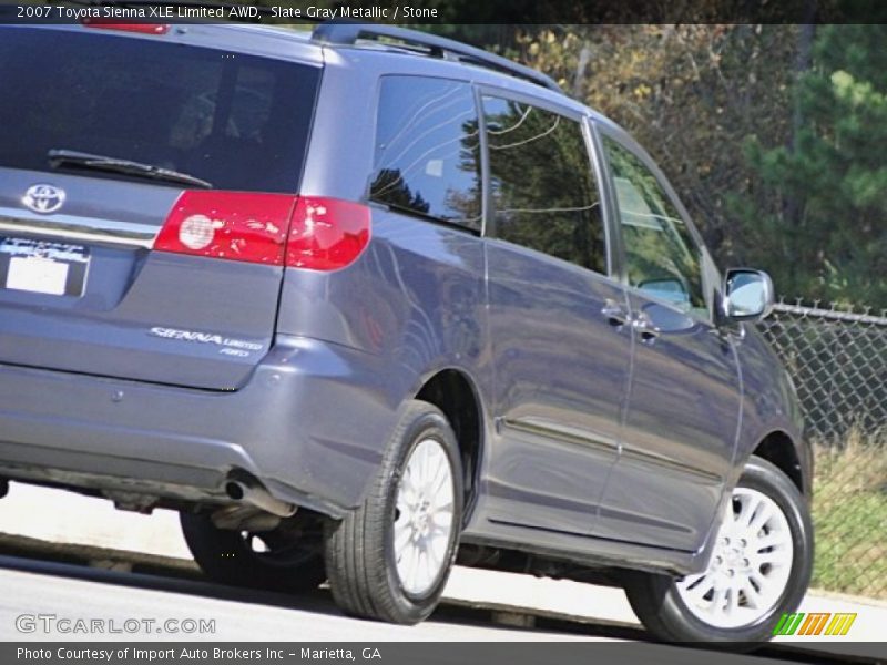 Slate Gray Metallic / Stone 2007 Toyota Sienna XLE Limited AWD