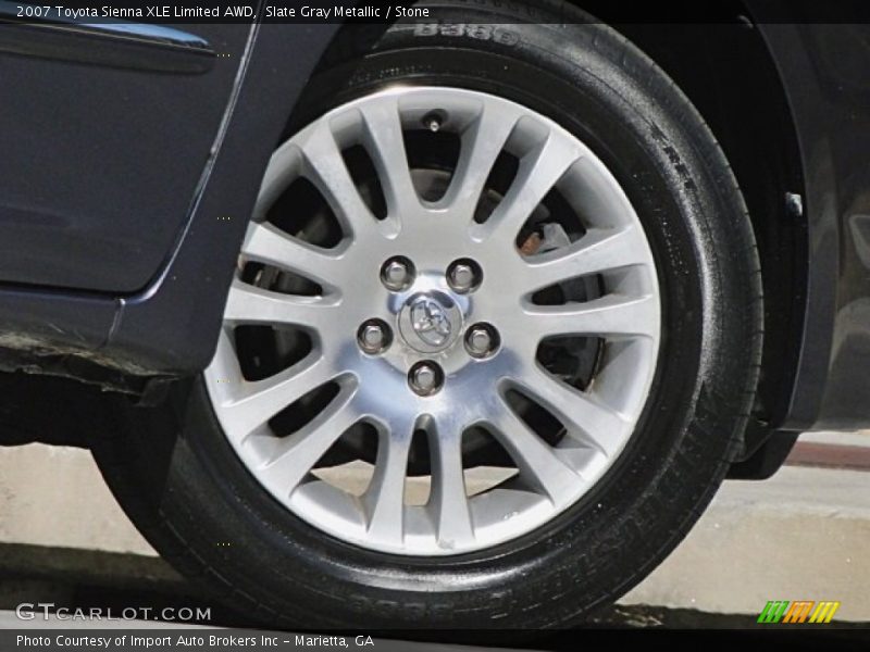 Slate Gray Metallic / Stone 2007 Toyota Sienna XLE Limited AWD
