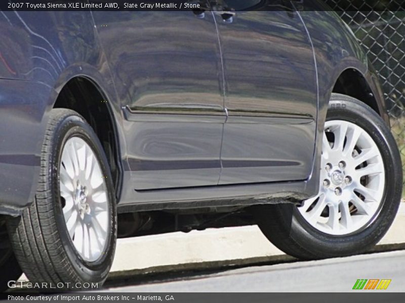 Slate Gray Metallic / Stone 2007 Toyota Sienna XLE Limited AWD