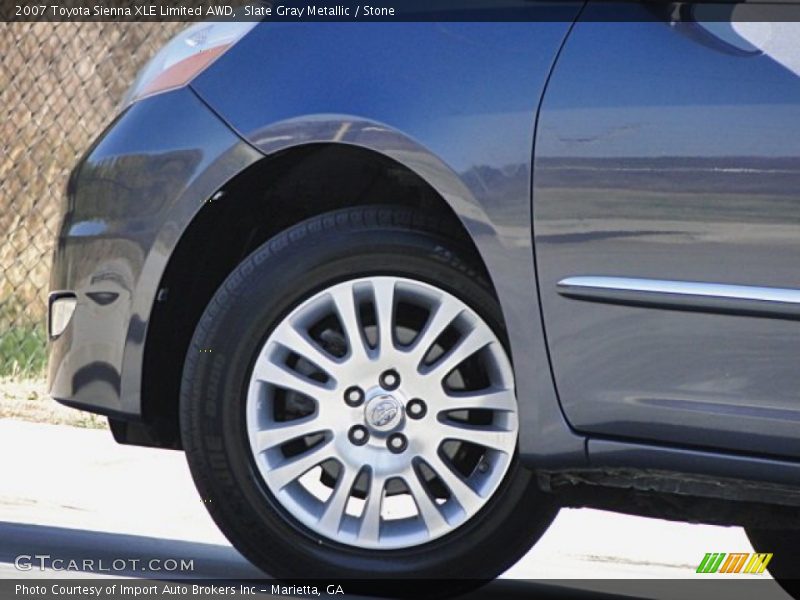 Slate Gray Metallic / Stone 2007 Toyota Sienna XLE Limited AWD