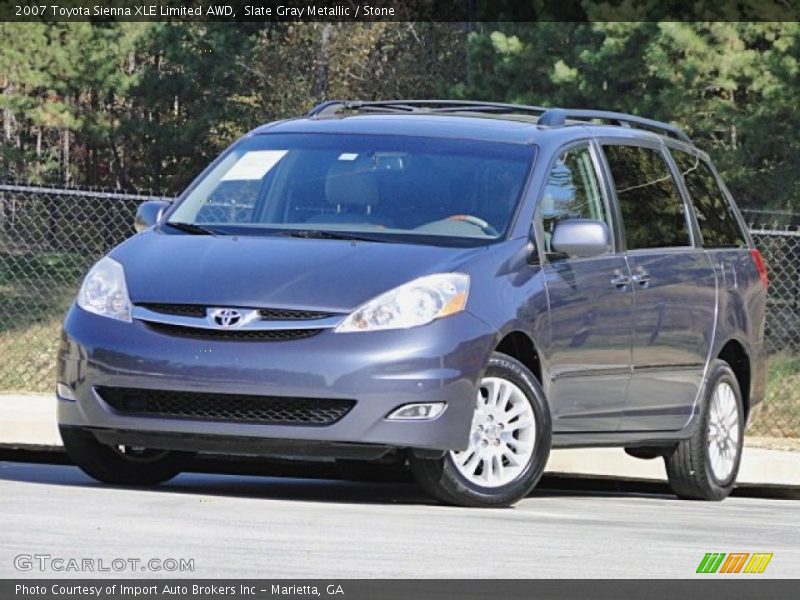 Slate Gray Metallic / Stone 2007 Toyota Sienna XLE Limited AWD