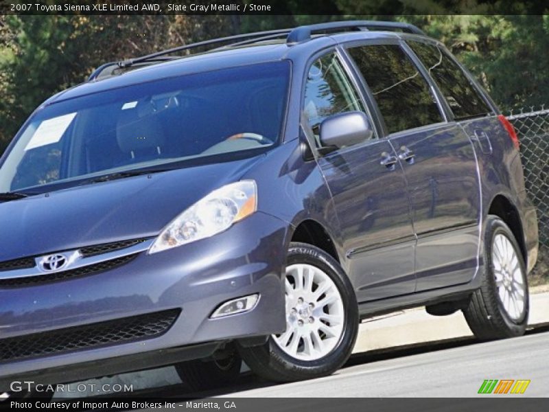 Slate Gray Metallic / Stone 2007 Toyota Sienna XLE Limited AWD
