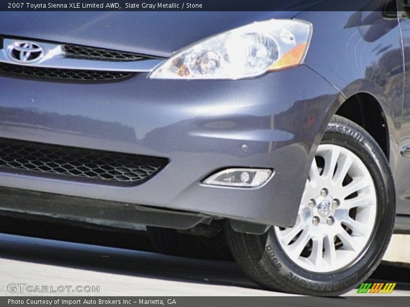 Slate Gray Metallic / Stone 2007 Toyota Sienna XLE Limited AWD