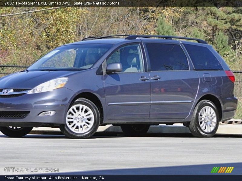Slate Gray Metallic / Stone 2007 Toyota Sienna XLE Limited AWD
