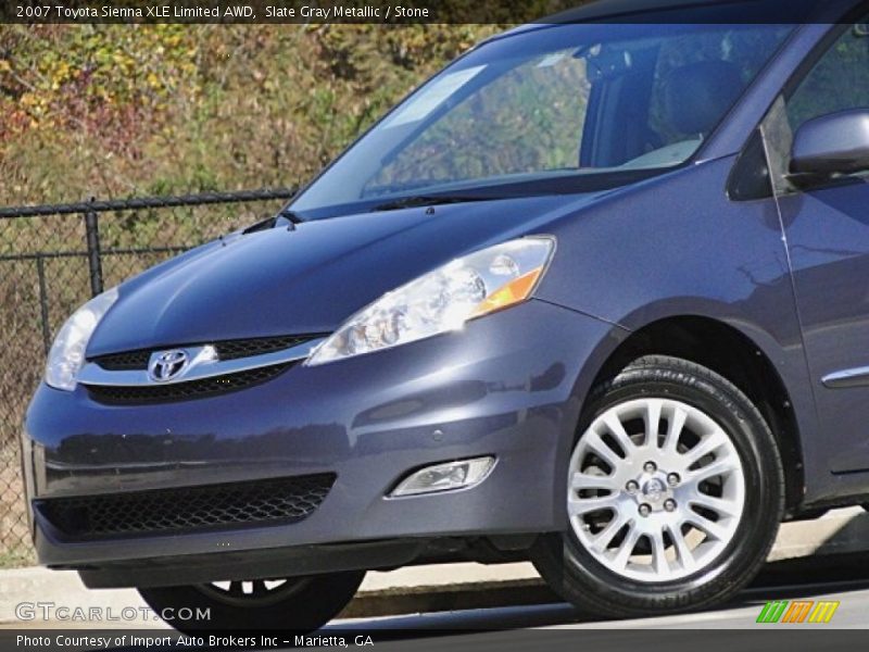 Slate Gray Metallic / Stone 2007 Toyota Sienna XLE Limited AWD