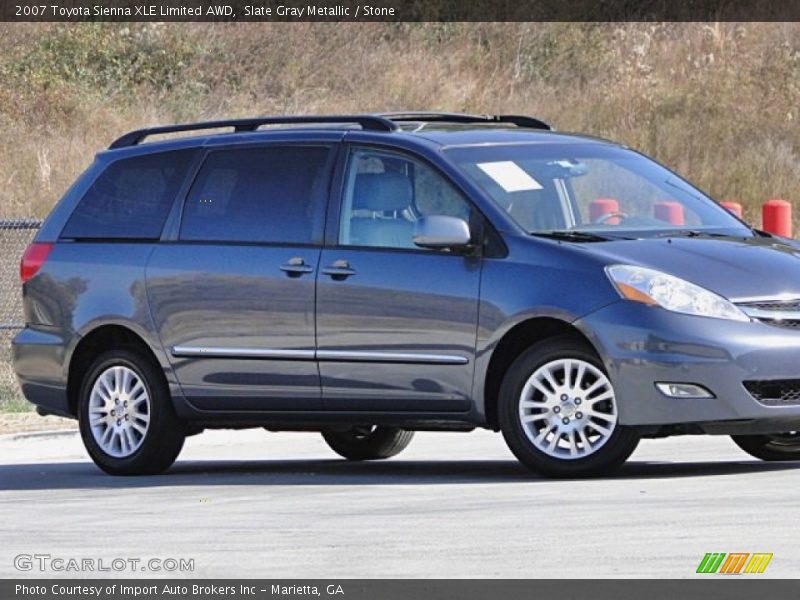 Slate Gray Metallic / Stone 2007 Toyota Sienna XLE Limited AWD