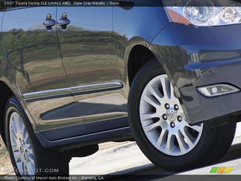 Slate Gray Metallic / Stone 2007 Toyota Sienna XLE Limited AWD