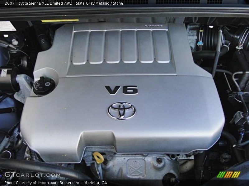 Slate Gray Metallic / Stone 2007 Toyota Sienna XLE Limited AWD