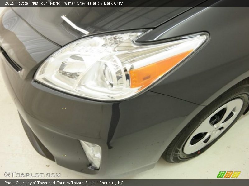 Winter Gray Metallic / Dark Gray 2015 Toyota Prius Four Hybrid