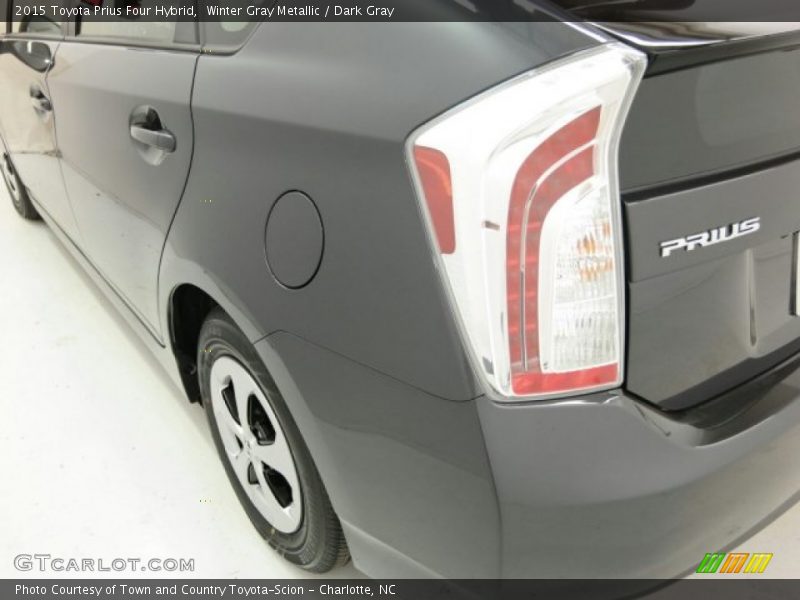 Winter Gray Metallic / Dark Gray 2015 Toyota Prius Four Hybrid