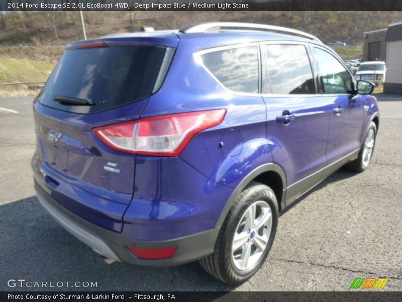 Deep Impact Blue / Medium Light Stone 2014 Ford Escape SE 2.0L EcoBoost 4WD