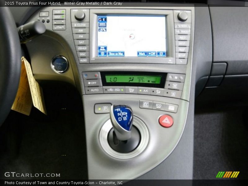 Winter Gray Metallic / Dark Gray 2015 Toyota Prius Four Hybrid