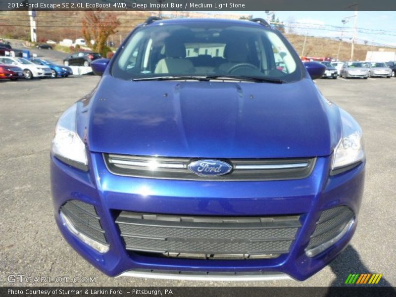 Deep Impact Blue / Medium Light Stone 2014 Ford Escape SE 2.0L EcoBoost 4WD