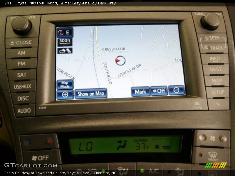 Winter Gray Metallic / Dark Gray 2015 Toyota Prius Four Hybrid