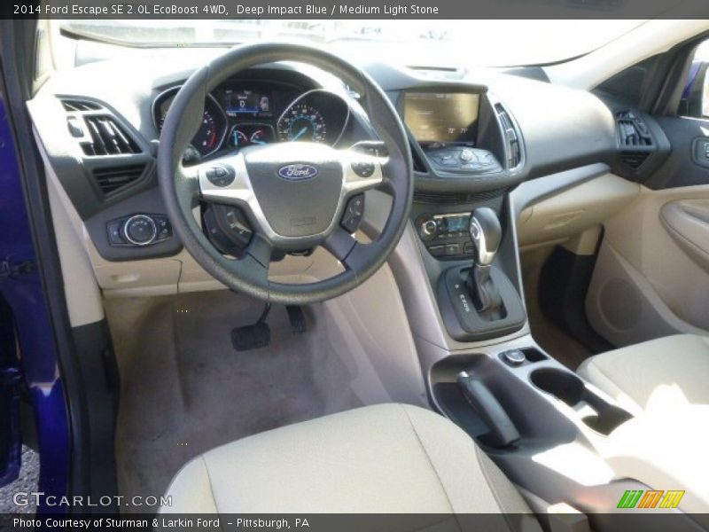Deep Impact Blue / Medium Light Stone 2014 Ford Escape SE 2.0L EcoBoost 4WD