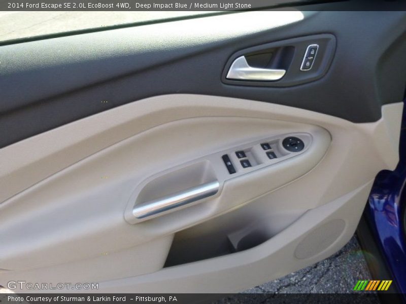 Deep Impact Blue / Medium Light Stone 2014 Ford Escape SE 2.0L EcoBoost 4WD