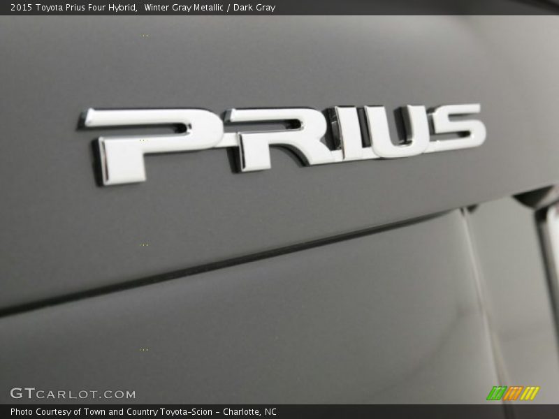 Winter Gray Metallic / Dark Gray 2015 Toyota Prius Four Hybrid