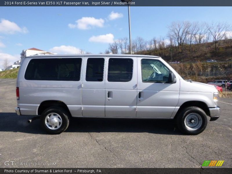 Ingot Silver / Medium Flint 2014 Ford E-Series Van E350 XLT Passenger Van