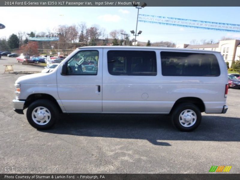 Ingot Silver / Medium Flint 2014 Ford E-Series Van E350 XLT Passenger Van