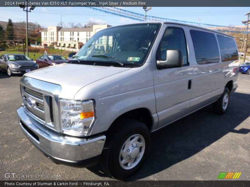 Ingot Silver / Medium Flint 2014 Ford E-Series Van E350 XLT Passenger Van