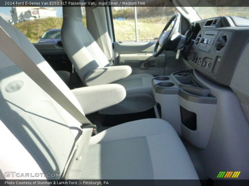 Ingot Silver / Medium Flint 2014 Ford E-Series Van E350 XLT Passenger Van