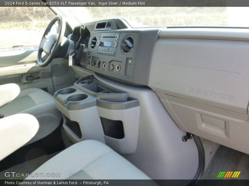 Ingot Silver / Medium Flint 2014 Ford E-Series Van E350 XLT Passenger Van