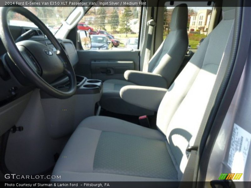 Ingot Silver / Medium Flint 2014 Ford E-Series Van E350 XLT Passenger Van