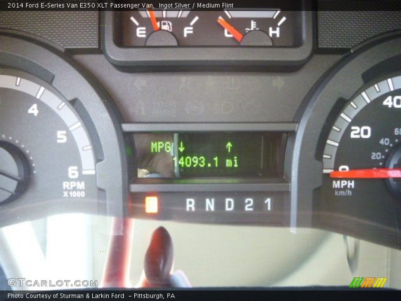 Ingot Silver / Medium Flint 2014 Ford E-Series Van E350 XLT Passenger Van