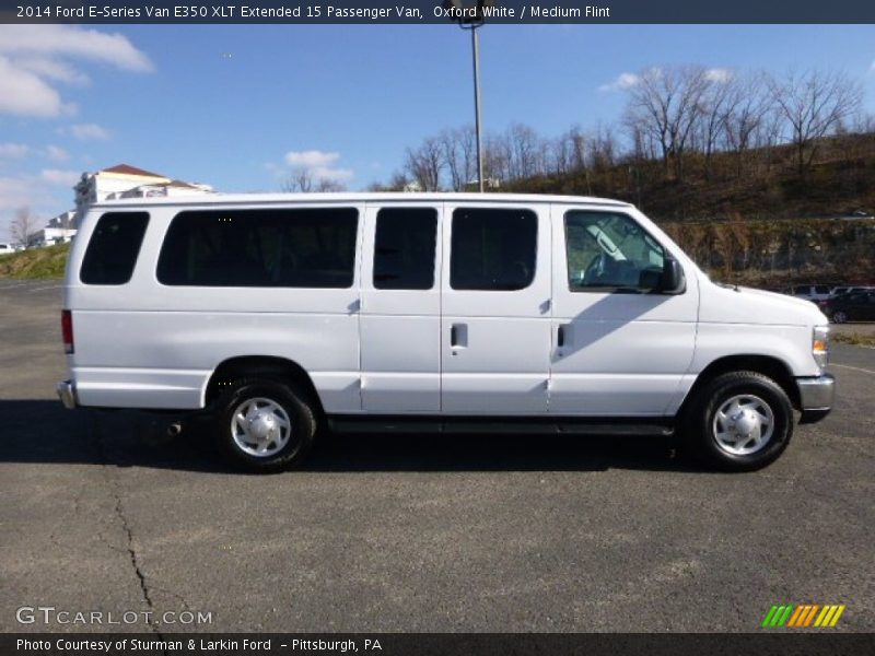 Oxford White / Medium Flint 2014 Ford E-Series Van E350 XLT Extended 15 Passenger Van