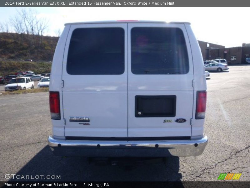 Oxford White / Medium Flint 2014 Ford E-Series Van E350 XLT Extended 15 Passenger Van
