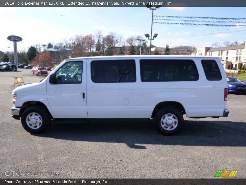 Oxford White / Medium Flint 2014 Ford E-Series Van E350 XLT Extended 15 Passenger Van