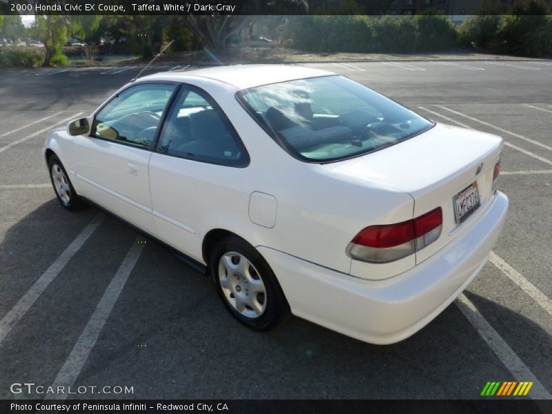 Taffeta White / Dark Gray 2000 Honda Civic EX Coupe