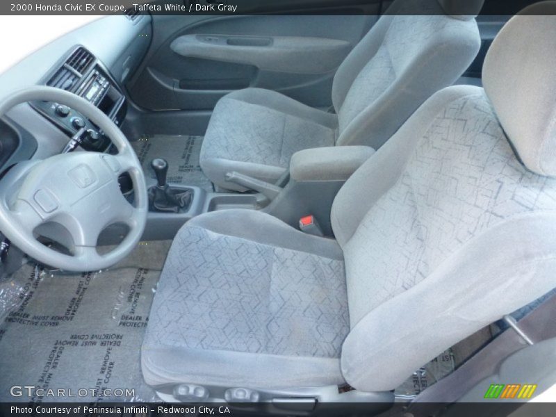 Taffeta White / Dark Gray 2000 Honda Civic EX Coupe