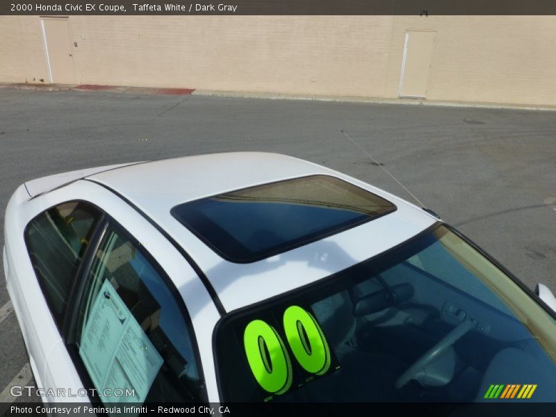 Taffeta White / Dark Gray 2000 Honda Civic EX Coupe