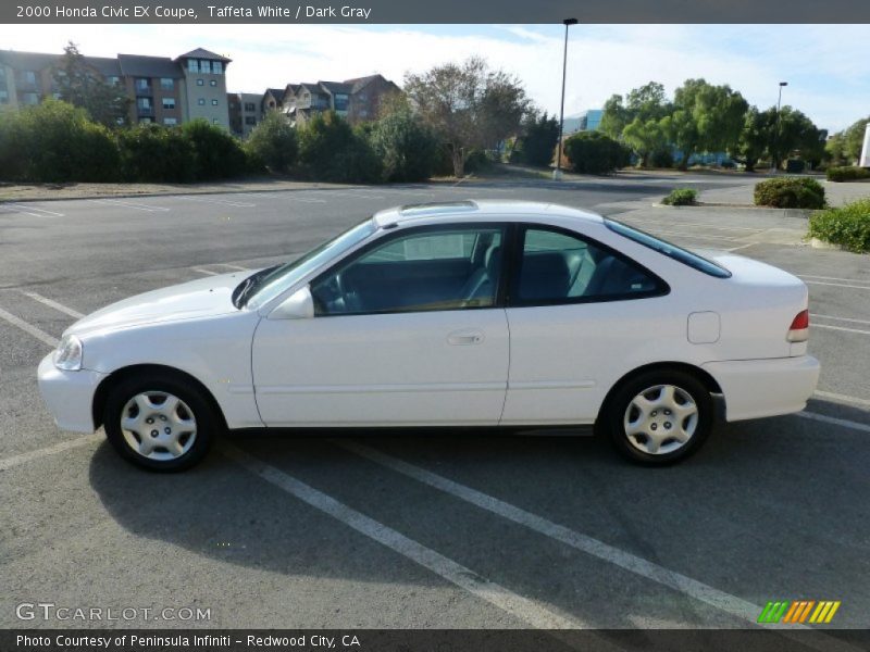 Taffeta White / Dark Gray 2000 Honda Civic EX Coupe