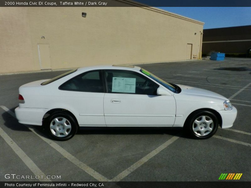 Taffeta White / Dark Gray 2000 Honda Civic EX Coupe