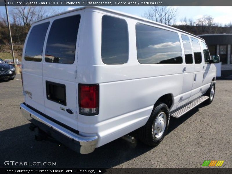 Oxford White / Medium Flint 2014 Ford E-Series Van E350 XLT Extended 15 Passenger Van