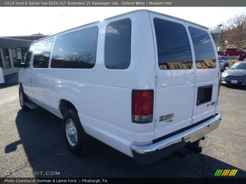 Oxford White / Medium Flint 2014 Ford E-Series Van E350 XLT Extended 15 Passenger Van