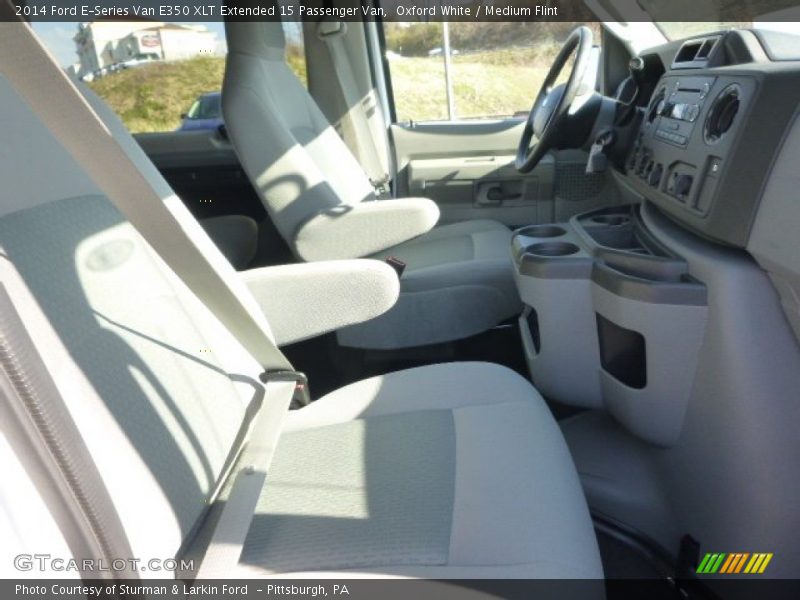 Oxford White / Medium Flint 2014 Ford E-Series Van E350 XLT Extended 15 Passenger Van