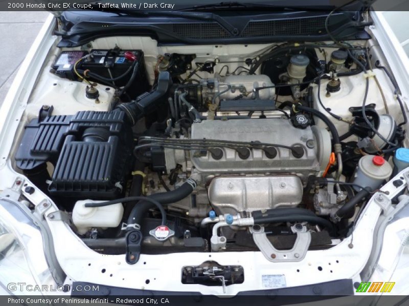 Taffeta White / Dark Gray 2000 Honda Civic EX Coupe