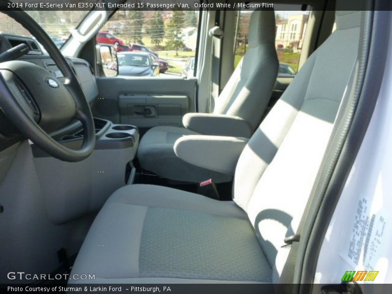 Oxford White / Medium Flint 2014 Ford E-Series Van E350 XLT Extended 15 Passenger Van