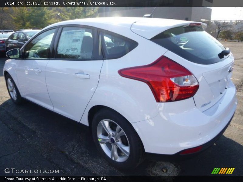 Oxford White / Charcoal Black 2014 Ford Focus SE Hatchback