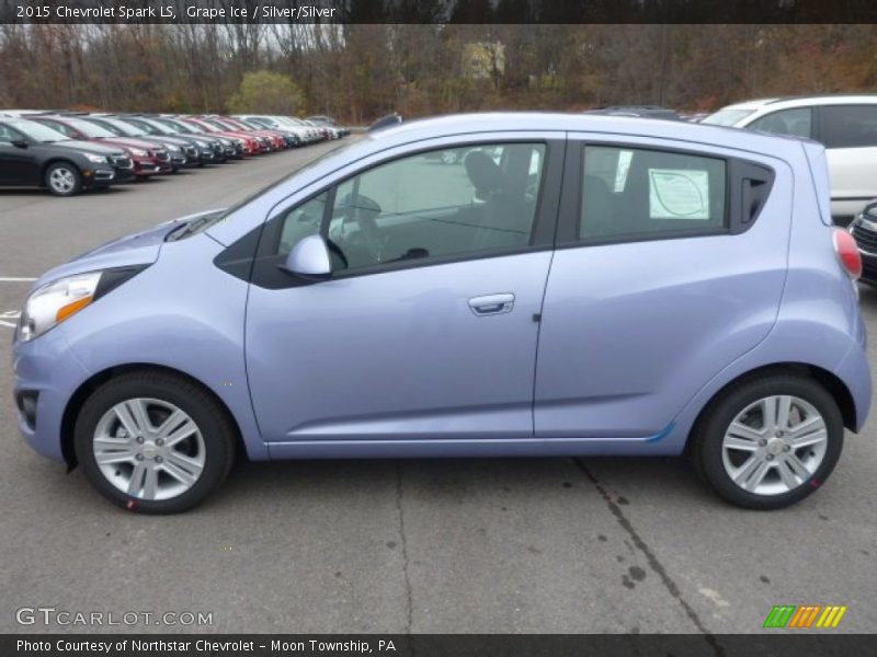 Grape Ice / Silver/Silver 2015 Chevrolet Spark LS