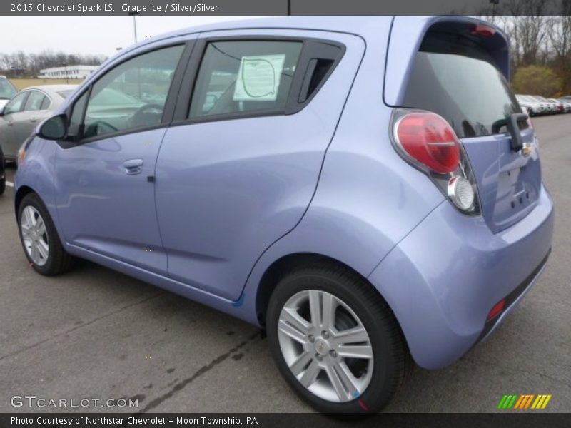 Grape Ice / Silver/Silver 2015 Chevrolet Spark LS