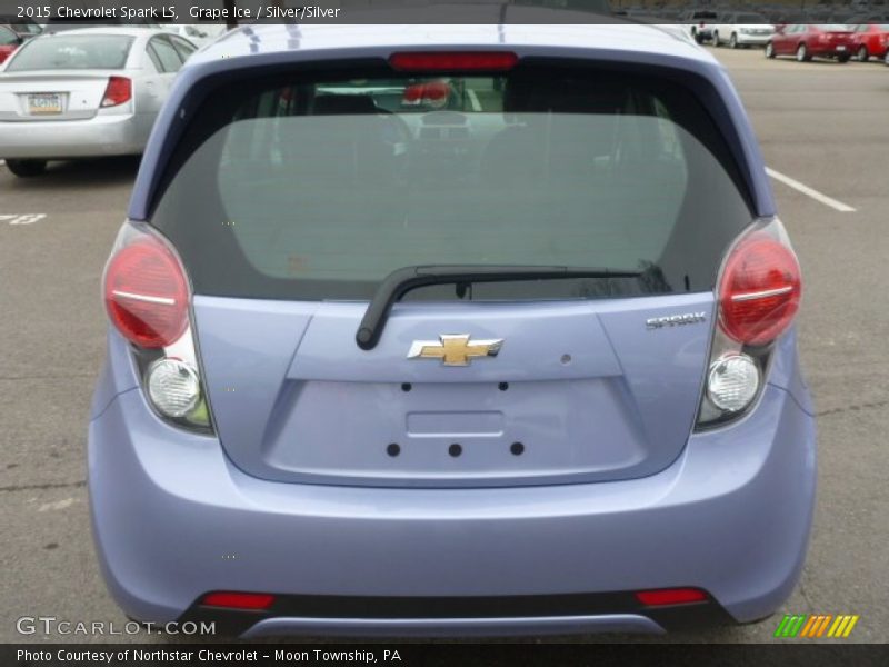 Grape Ice / Silver/Silver 2015 Chevrolet Spark LS