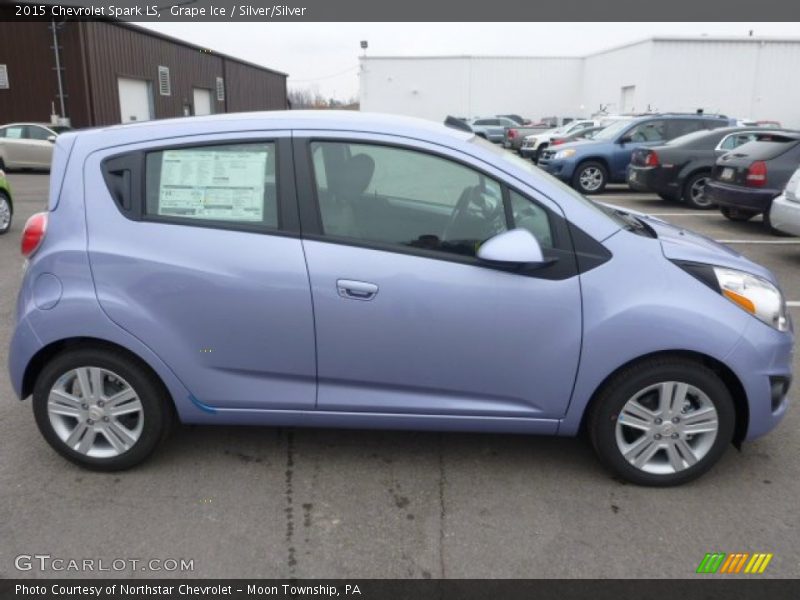 Grape Ice / Silver/Silver 2015 Chevrolet Spark LS