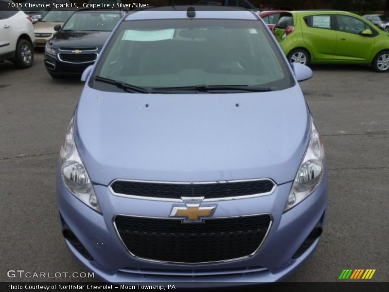 Grape Ice / Silver/Silver 2015 Chevrolet Spark LS